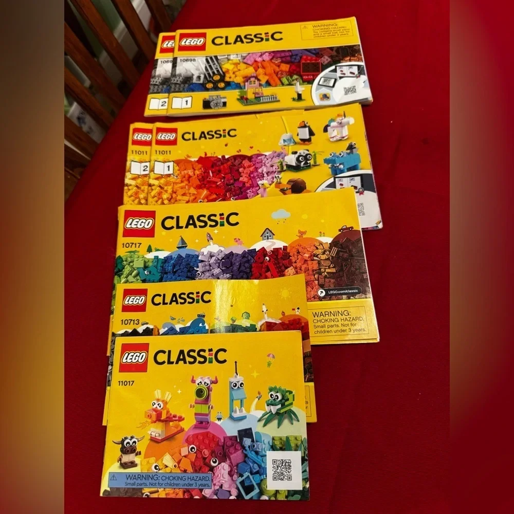 Lego Instructions Manual Only! Lot Of 5 Classic 10698 11011 10717 10713 11017 ++